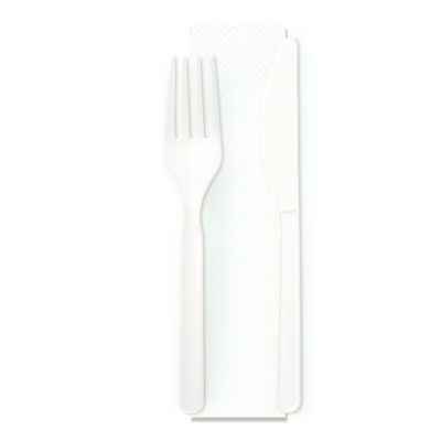 Posate bis forchetta coltello tovagliolo